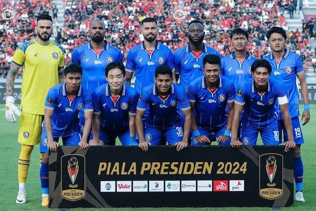 Arema FC di Piala Presiden 2024 (c) Instagram/aremafcofficial